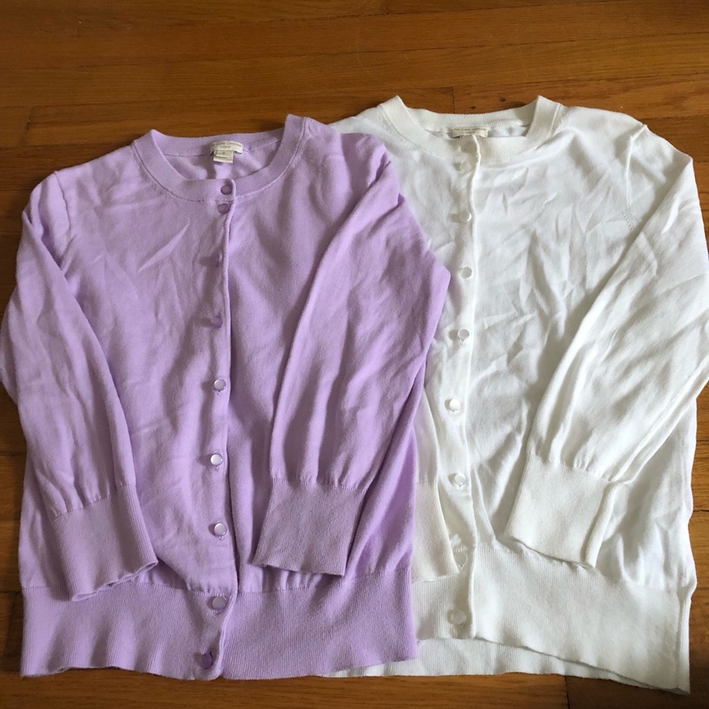 Two jcrew cardigans